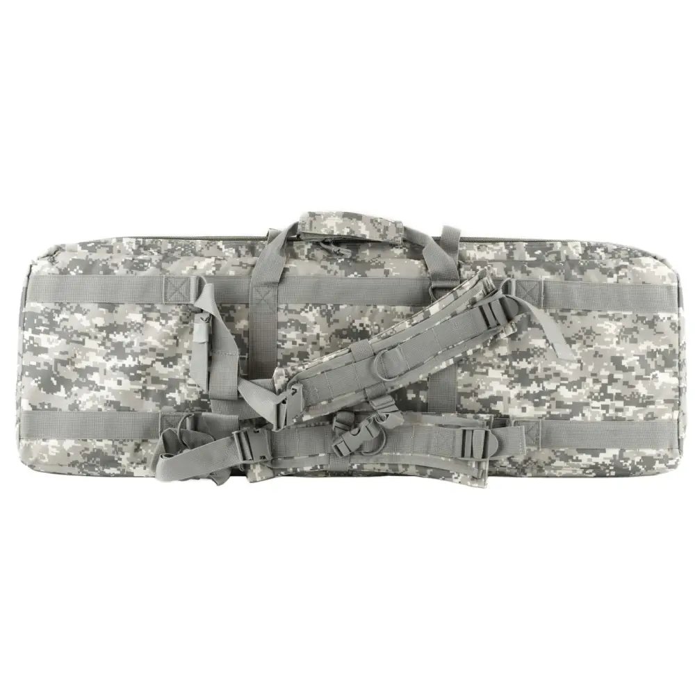 NcStar CVDC2946D-36 Double Carbine Case, 36" Gray Camo, Padded Nylon - NcSTAR