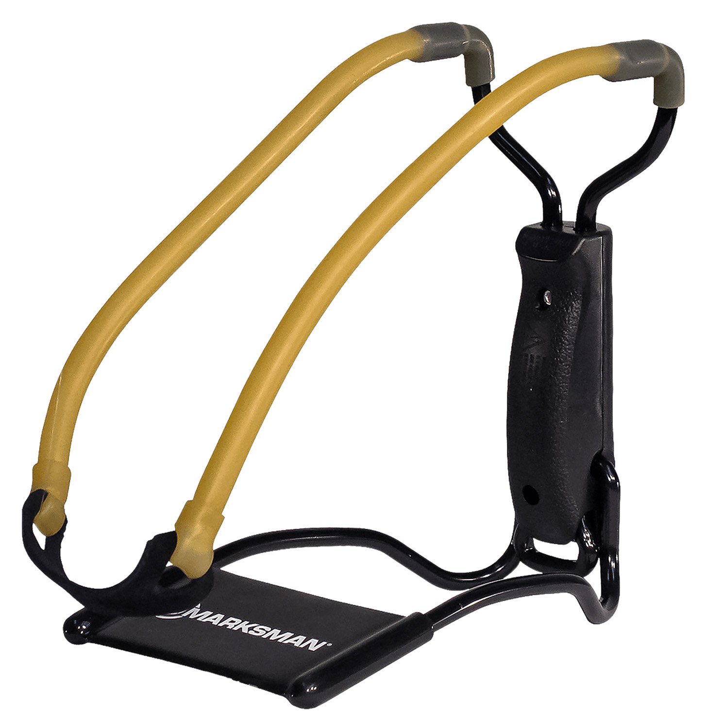 Marksman 3040 Folding Slingshot - Yellow Classic Band, Black Handle - MRK - 4.50" X 8.75" X 3"