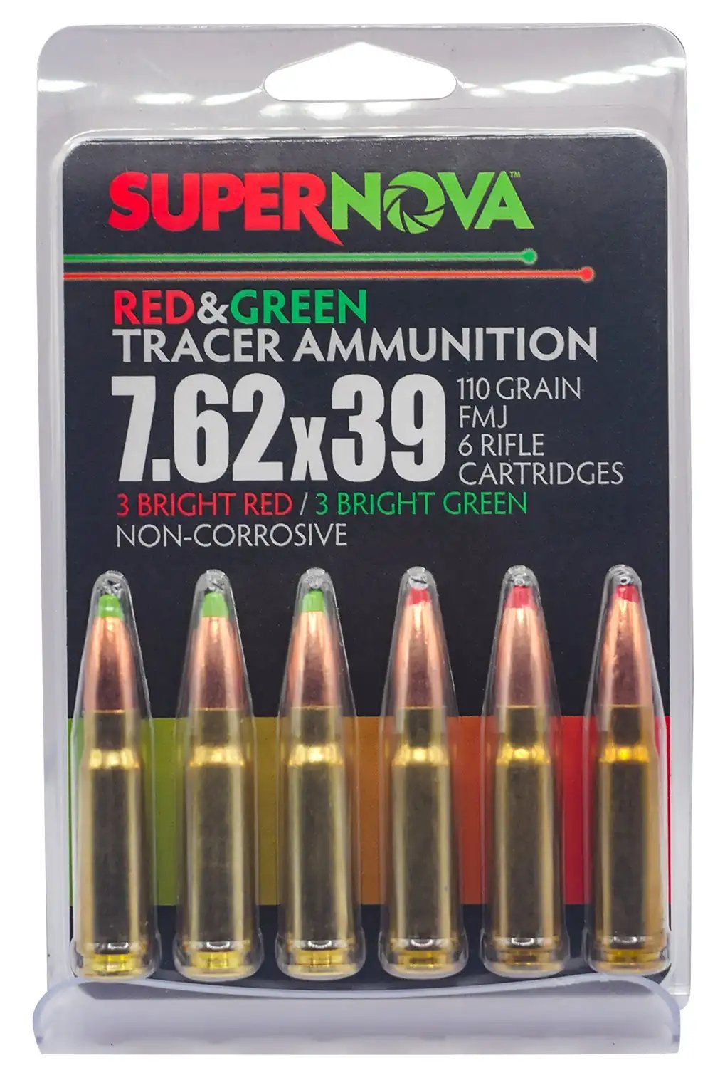 SUPERNOVA PMSN762-MP 762 110GR FMJ GRN/RED 6/60