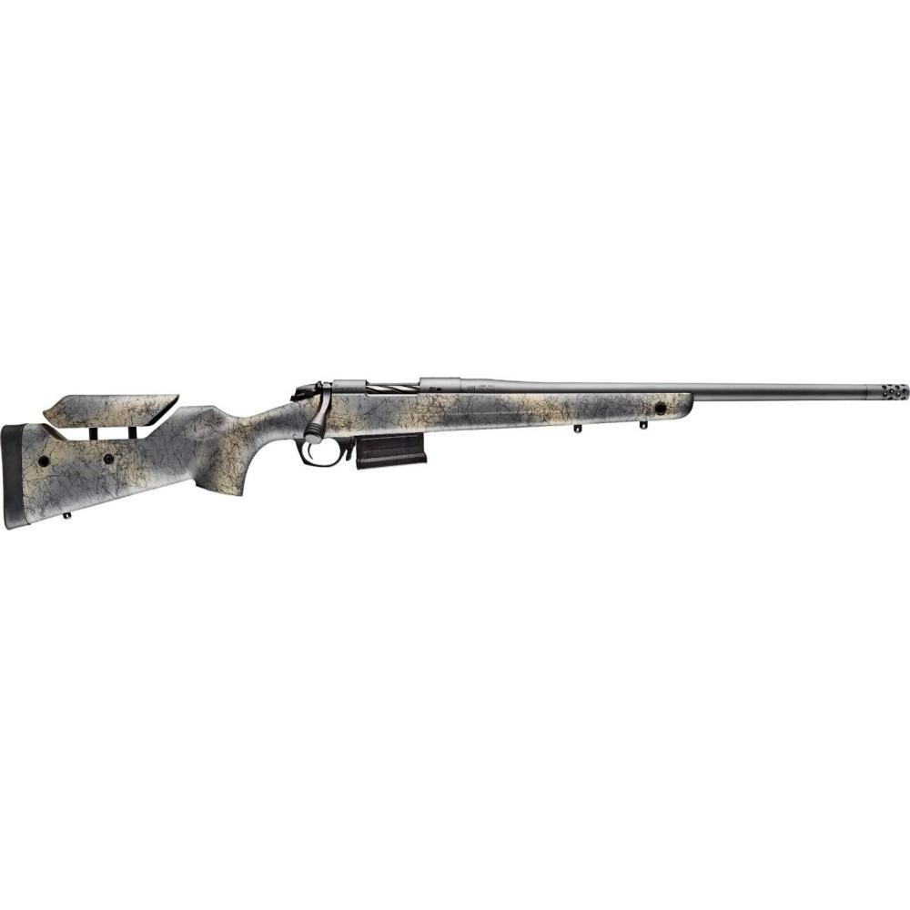 Bergara B14S652 B-14 Wilderness Terrain 6.5 Creedmoor 5+1 24" Threaded Barrel, Matte Blued, Woodland Camo Stock - Bergara - 6.5 Creedmoor
