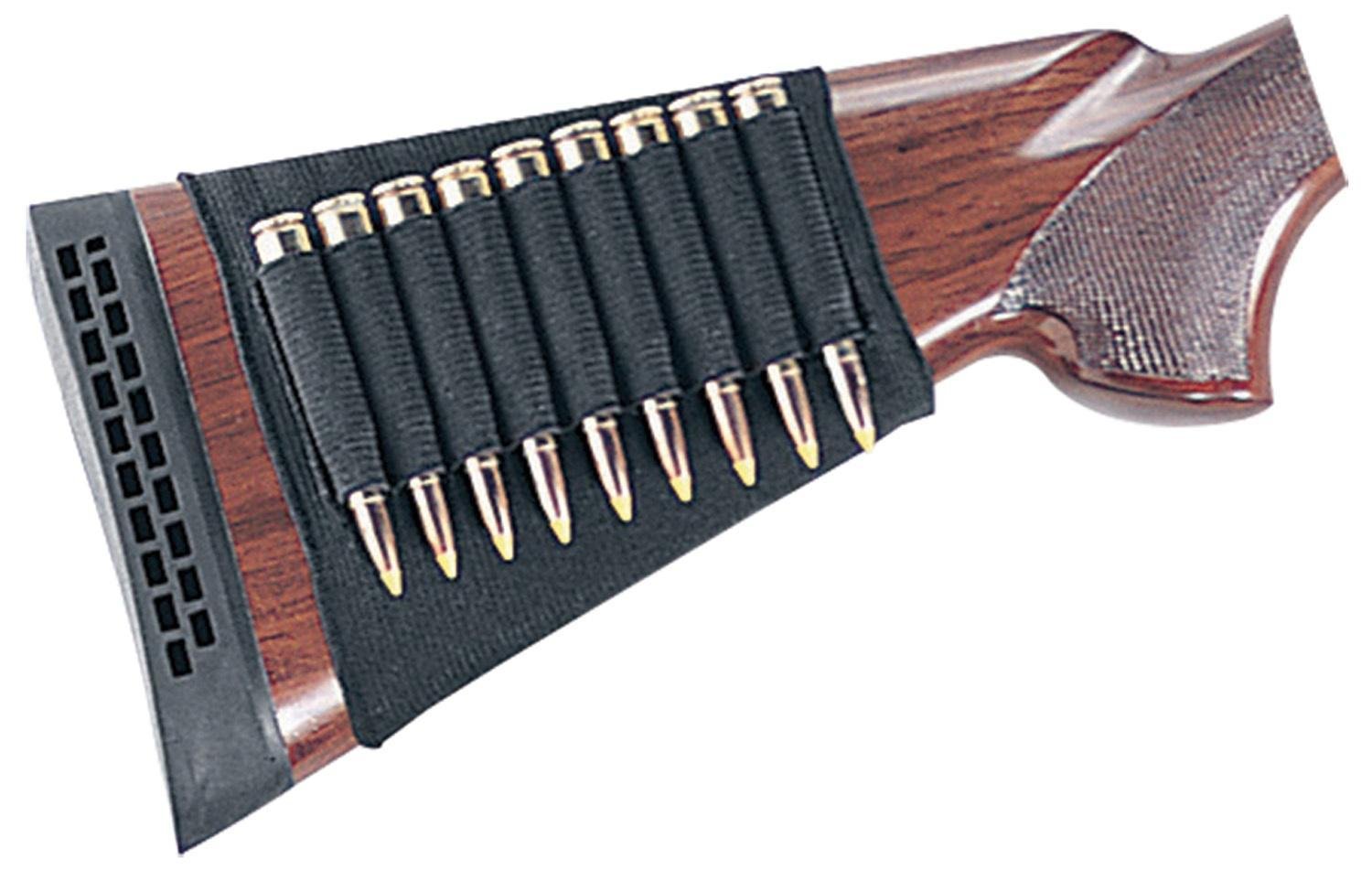 Buy Uncle Mike's 8848-1 Rifle Buttstock Shell Holder Black Holds 9 Cartridges online