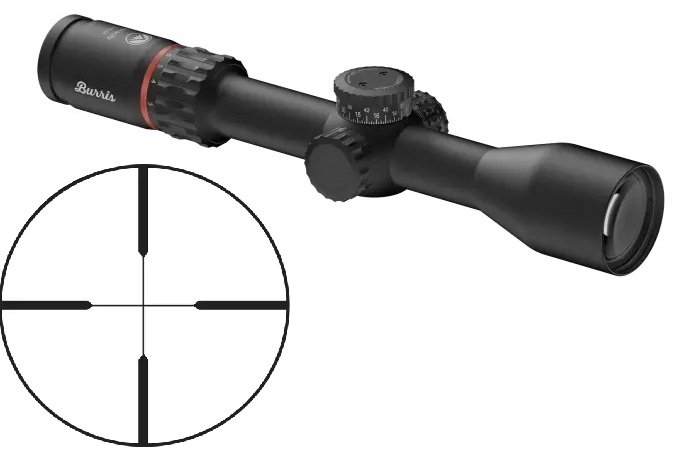 Burris Optics 200682 Veracity Black Zero Click Stop Technology Knob Synergy System R.E.D. Industrial Design FRONT FOCAL PLANE|KNOB SYNERGY