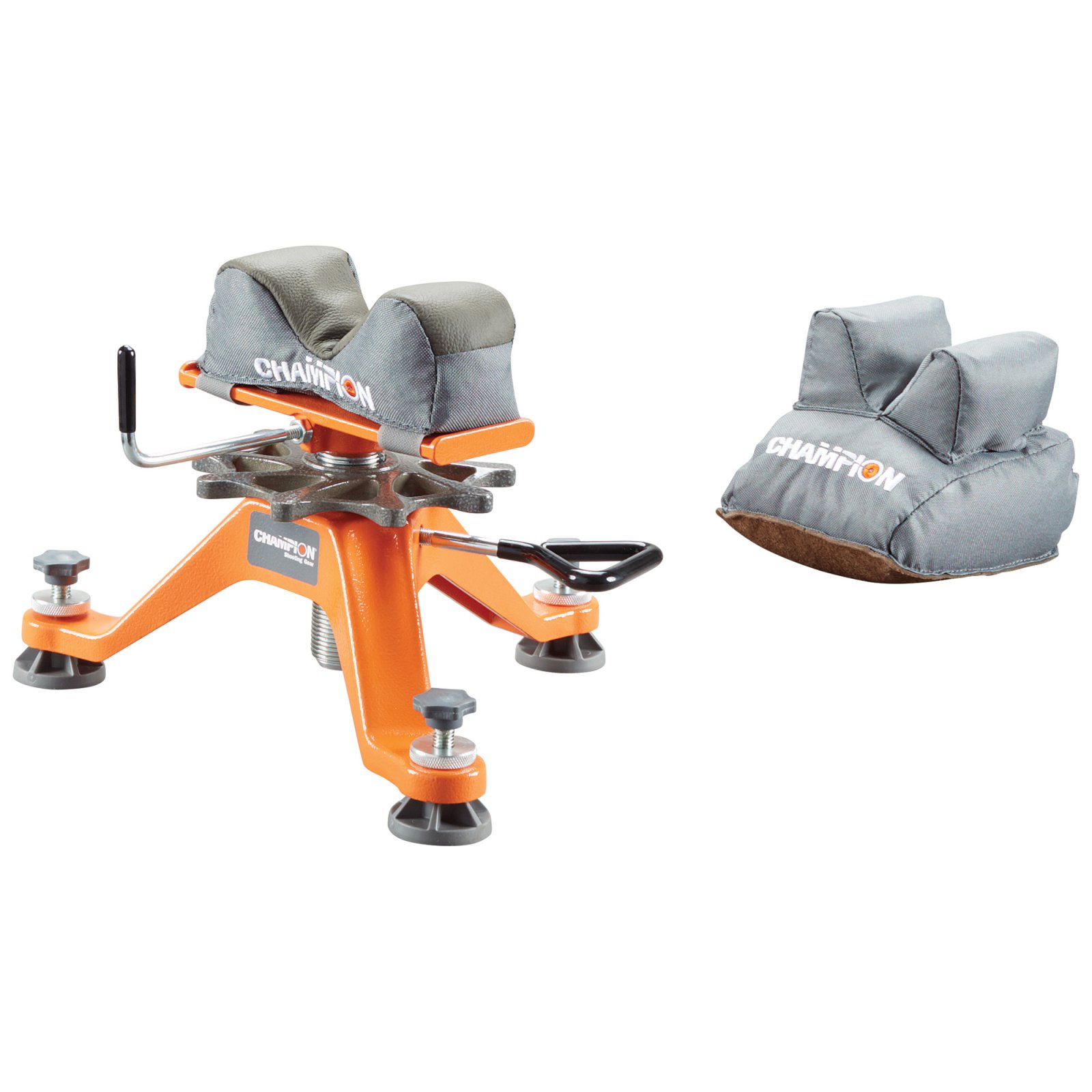 Champion 40202 Tri-Stance Rest with Rear Bag, Cast Aluminum, 2.25" Adjust