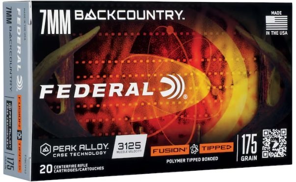 Federal F7BCTFS2 7mm BackCountry 175gr Fusion Tipped 20/Box - Federal Premium Ammunition - TIPPED FUSION