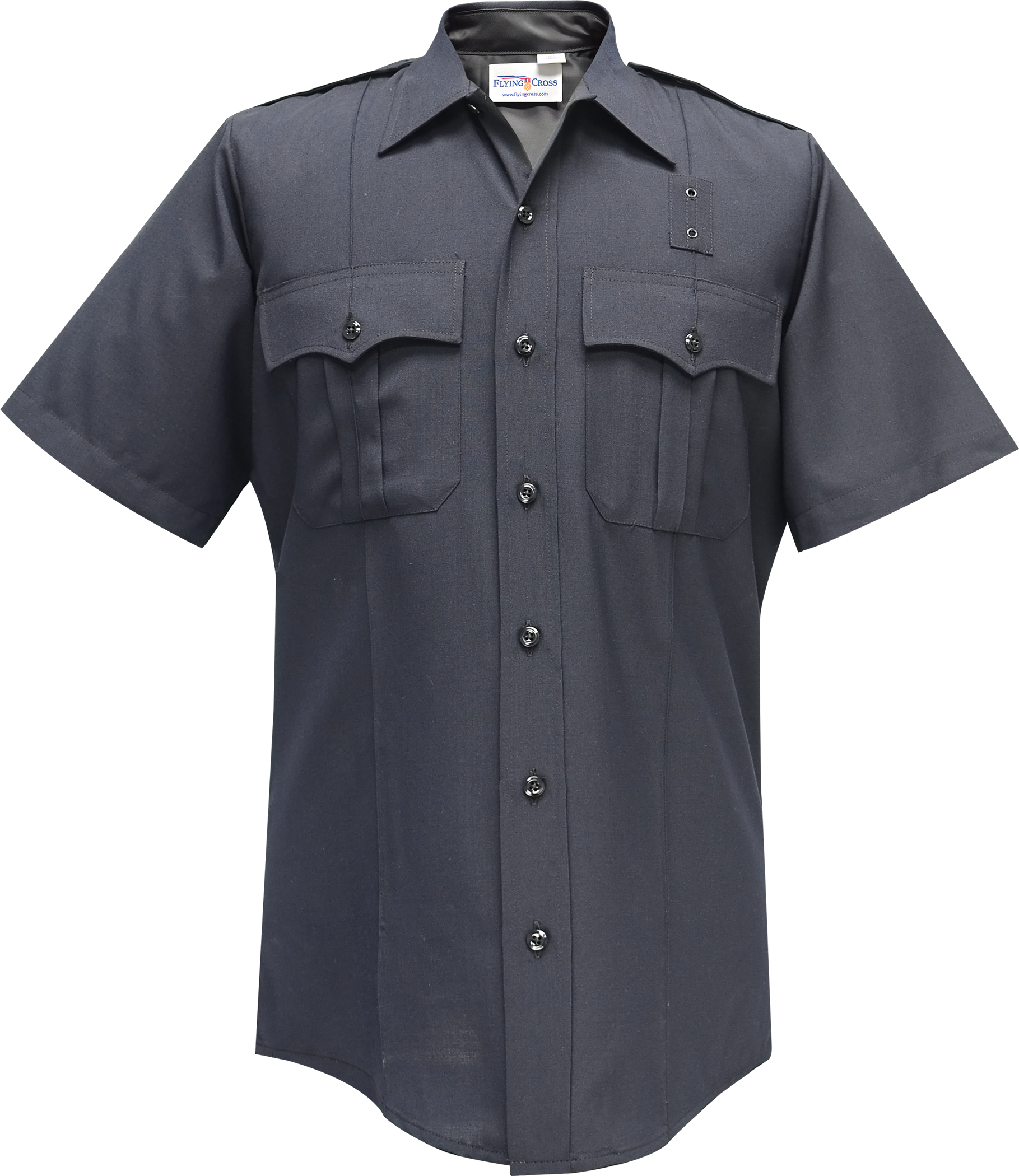 Justice Short Sleeve Shirt w/ Traditional Collar - LAPD Navy