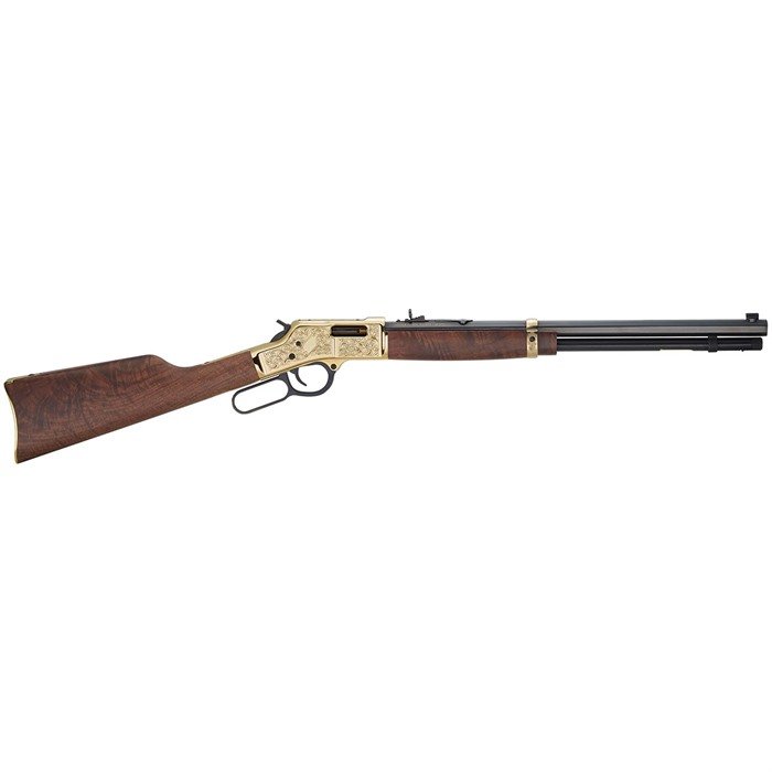 Henry H006CD3 Big Boy Deluxe 3rd Edition 45 Colt (LC) 10+1 20" Blued Octagon Barrel Polished Brass Engraved Metal American Walnut Right Hand