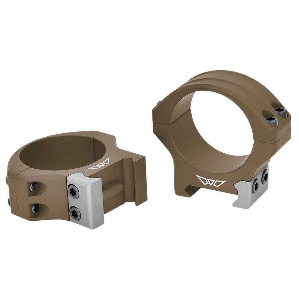 Warne 8513DE Hyperlite Scope Rings Dark Earth 30mm Low - Warne - 30MM