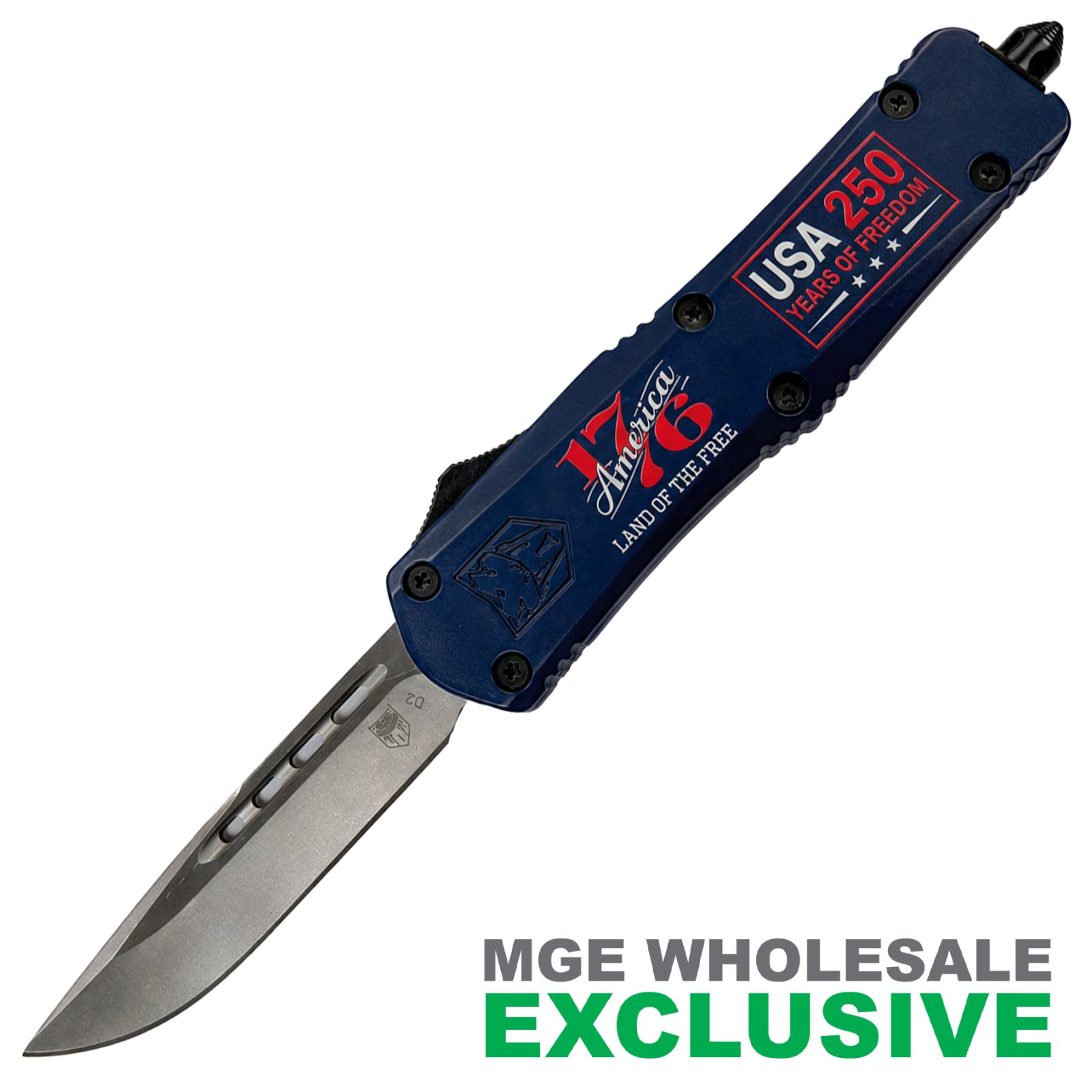 COBRATEC OTF FS-3 AMERICA 250TH BLUE DROP PLAIN 3"