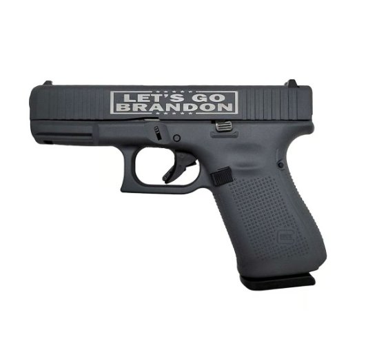 Glock G45 9mm Pistol 4" Barrel Gray 17rd "Let's Go Brandon" Cerakote
