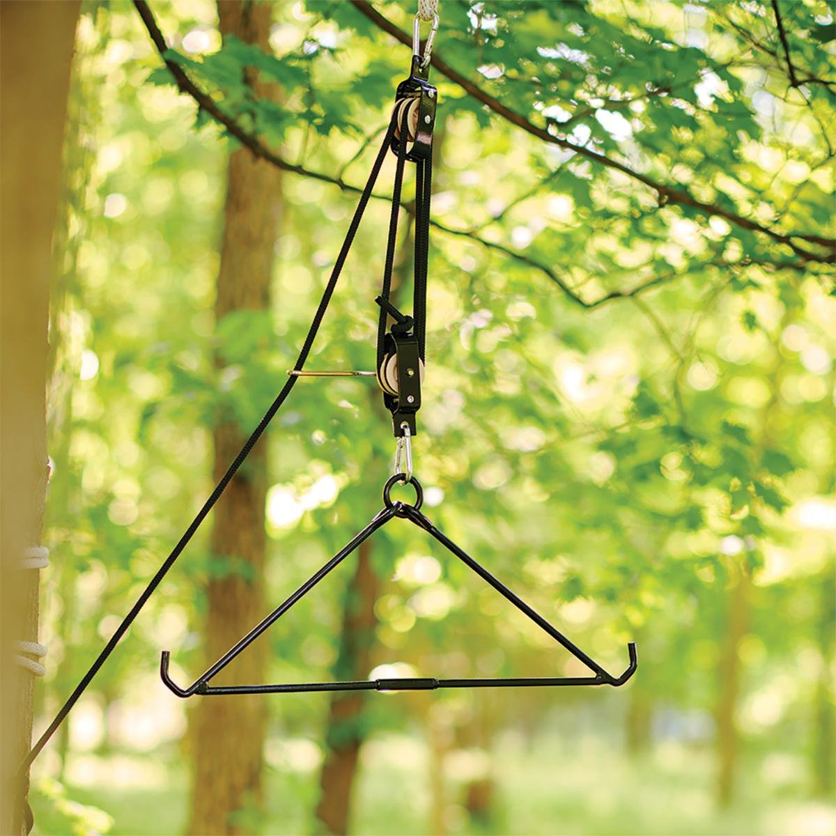LEM Products 338 Collapsible Gambrel with 500 lb Capacity Rope Hoist