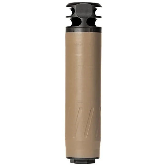 BANISH 100000111541 Banish Comp 6.5 TI .264 Caliber Black NFA - Silencer - Banish Suppressors - .264 Caliber