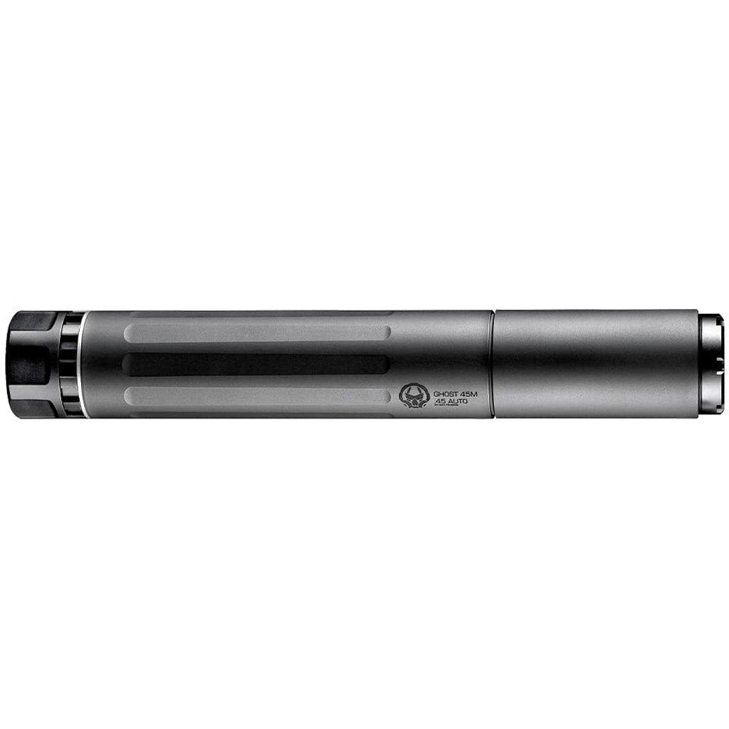 Dead Air Ghost-M 45 Cal-Multi-Caliber 1.375" Black Titanium/17-4 Stainless Steel/7075-T6
