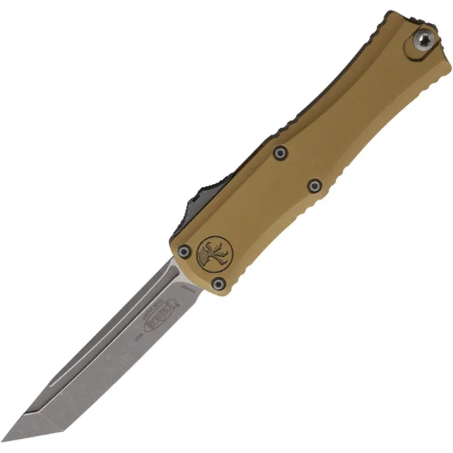 Microtech Hera II Mini 2.96 In TNT/STD/APOC Tan ALU HNDL