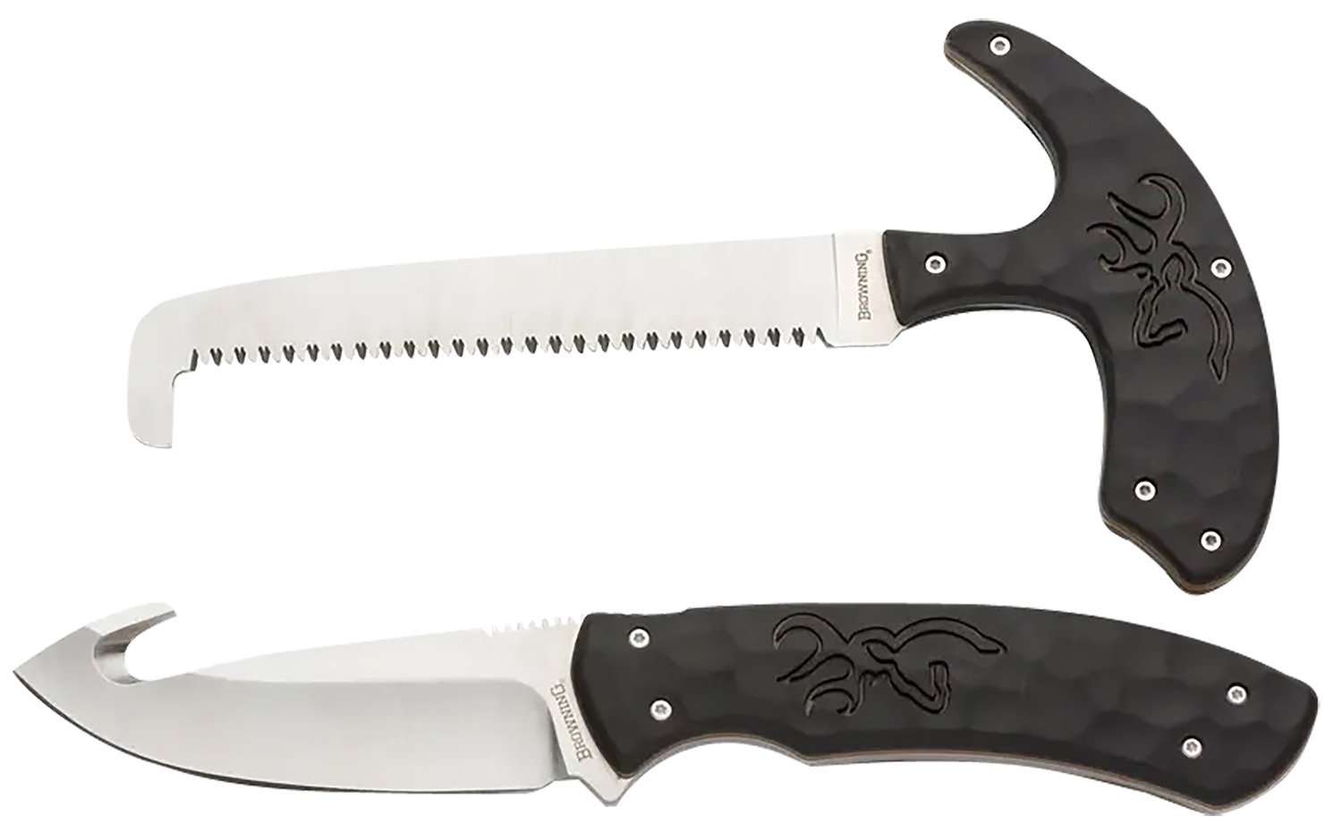 Browning 3220420 Primal Combo 3.75"-5.25" Fixed Drop Point Gut Hook-Ski... - Browning - DROP POINT GUT HOOK/SKINNER, SAW