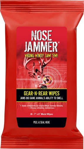 Nose Jammer Body Wipes 20 Pack Model 3120 Hunting Gear Scent Control