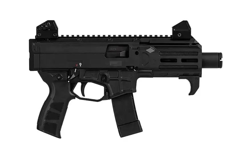 CZ Scorpion 3+ Micro Pistol 9mm 4.2 in. Black w/SB Tactical Brace 20 rd.