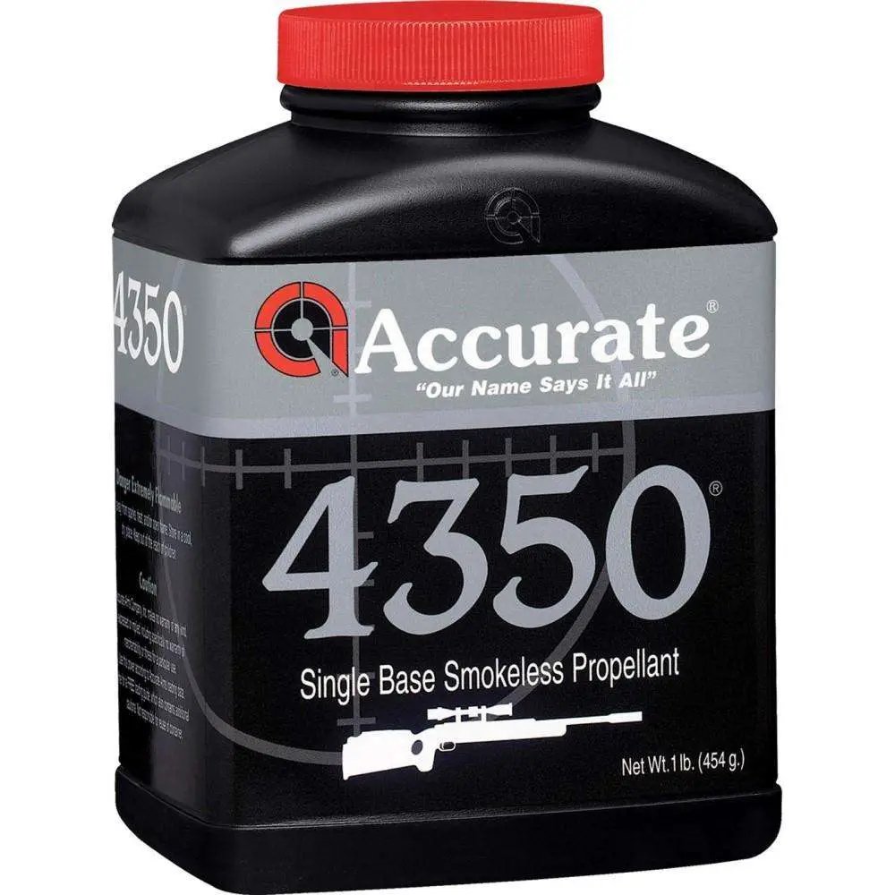 Accurate A43501 Smokeless Rifle Powder 1 lb - 4350 Burn Range