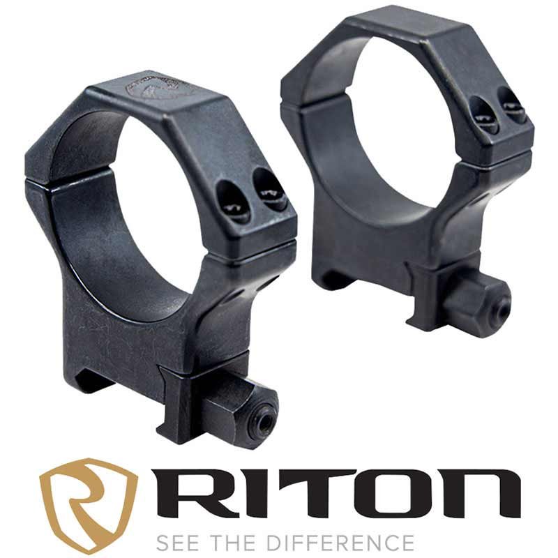 Contessa 30mm Hardened Steel Picatinny Rings 12mm Height Steel Matte Black