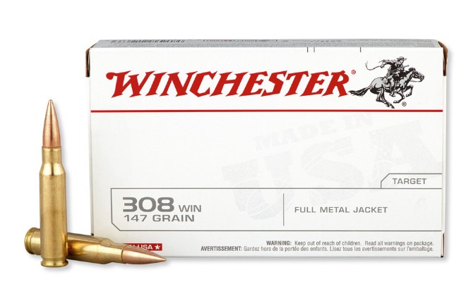 Winchester .308 WIN FMJ 147 Grain 60 Box Usa White - Winchester - .308 WIN