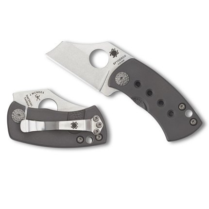 Spyderco C236TIP McBee CTS-XHP Titanium Wharncliffe Knife - SPYDERCO