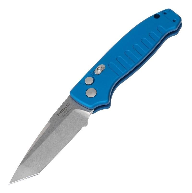 Hogue 64123 Ballista 3.5" Blue Aluminum Tanto 154CM Blade
