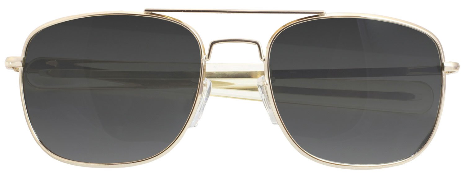 Humvee HMV52BGOLD Sunglasses Gray Lens Gold Frame 52mm MIL-PRF-31013
