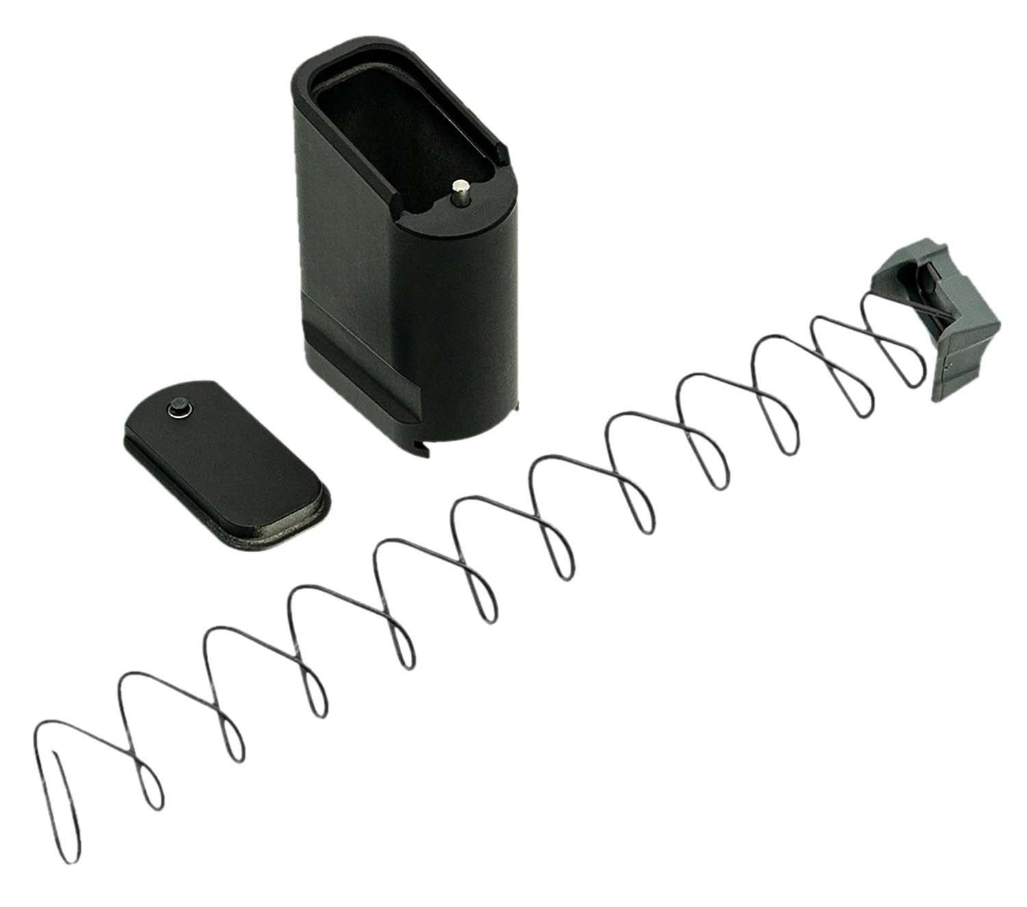 Shield Arms SAS15ME10BLK Magazine Extension 10rd Black Aluminum