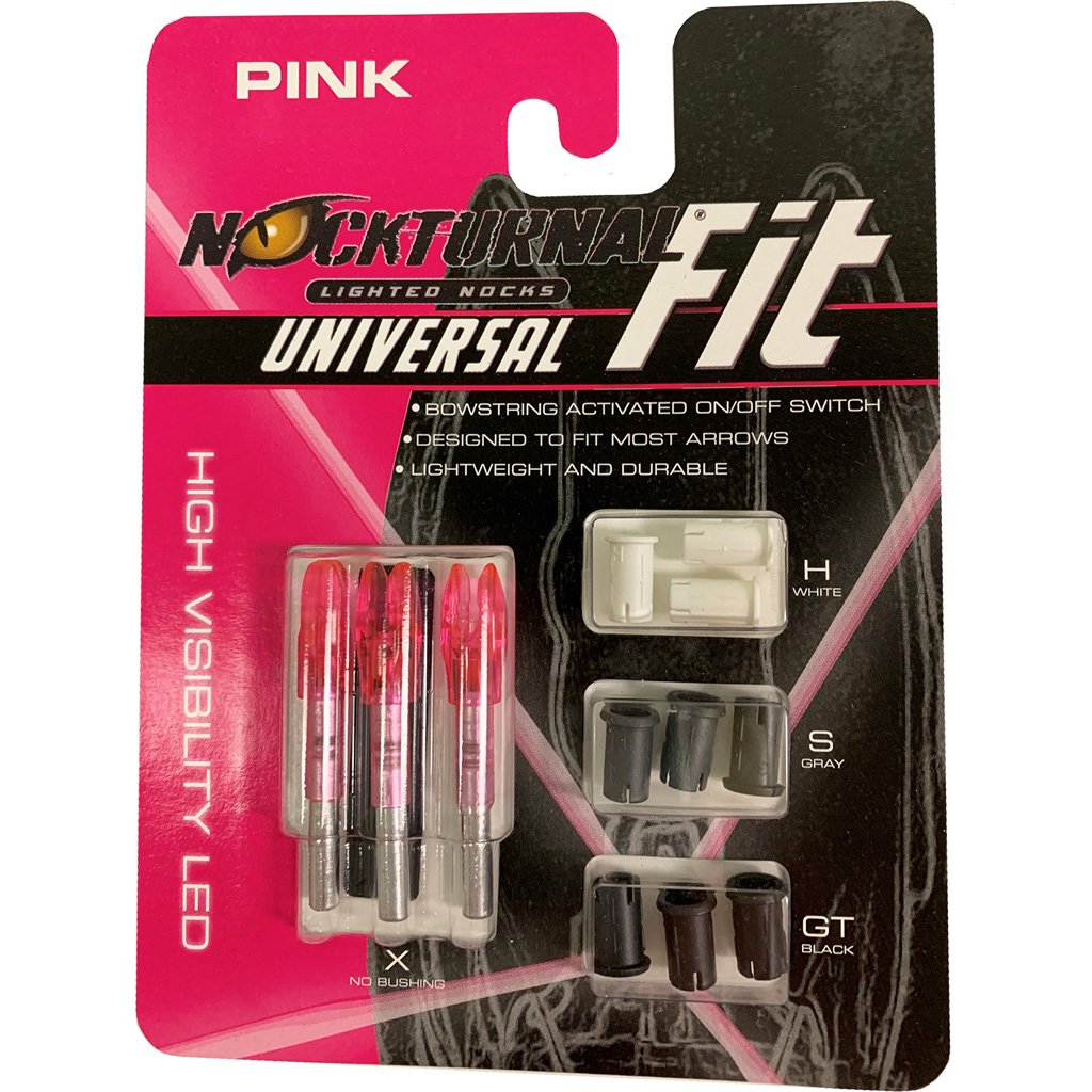 Buy Nockturnal NT-312 Lighted Nocks Pink 3pk, Polycarbonate, Adapter Sleeves online
