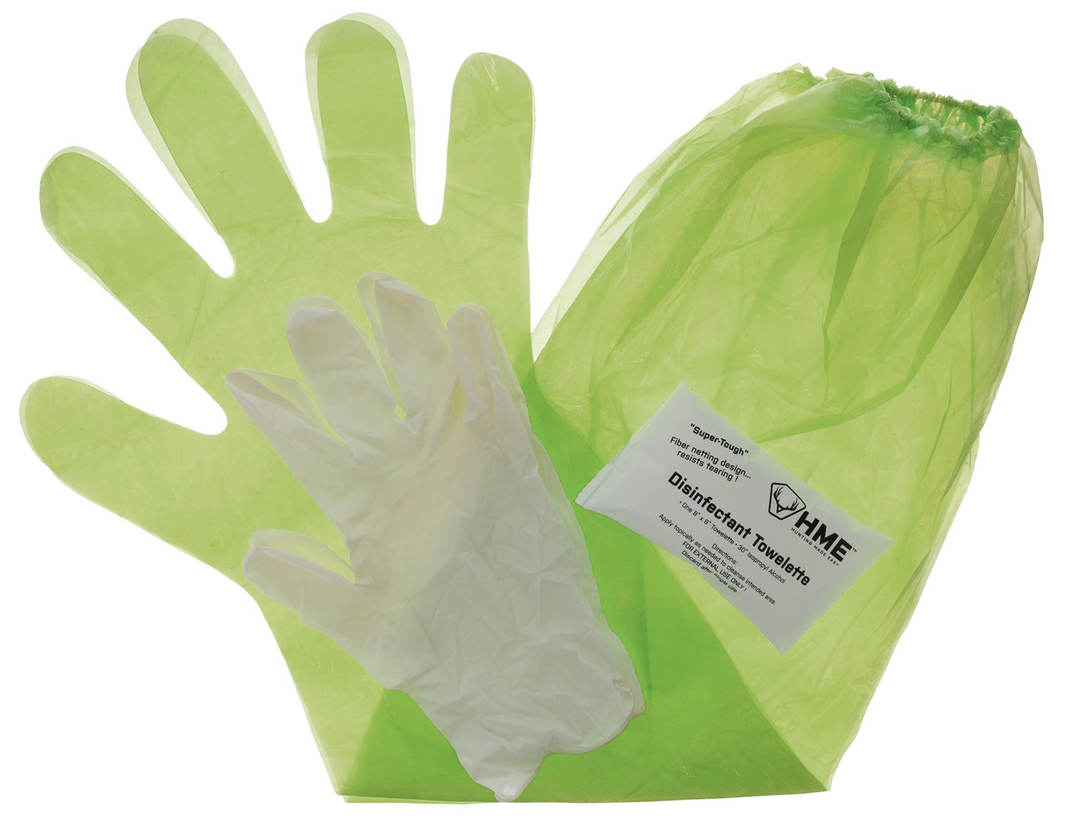 Buy HME Shoulder Length Game Cleaning Gloves with Towelette online