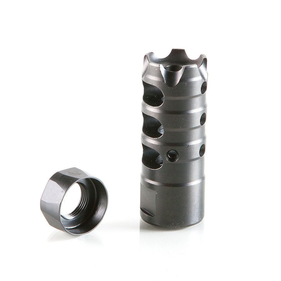 Patriot Ordnance 00309 Muzzle Brake 7.62 NATO 5/8 in 24 TPI Black Nitride
