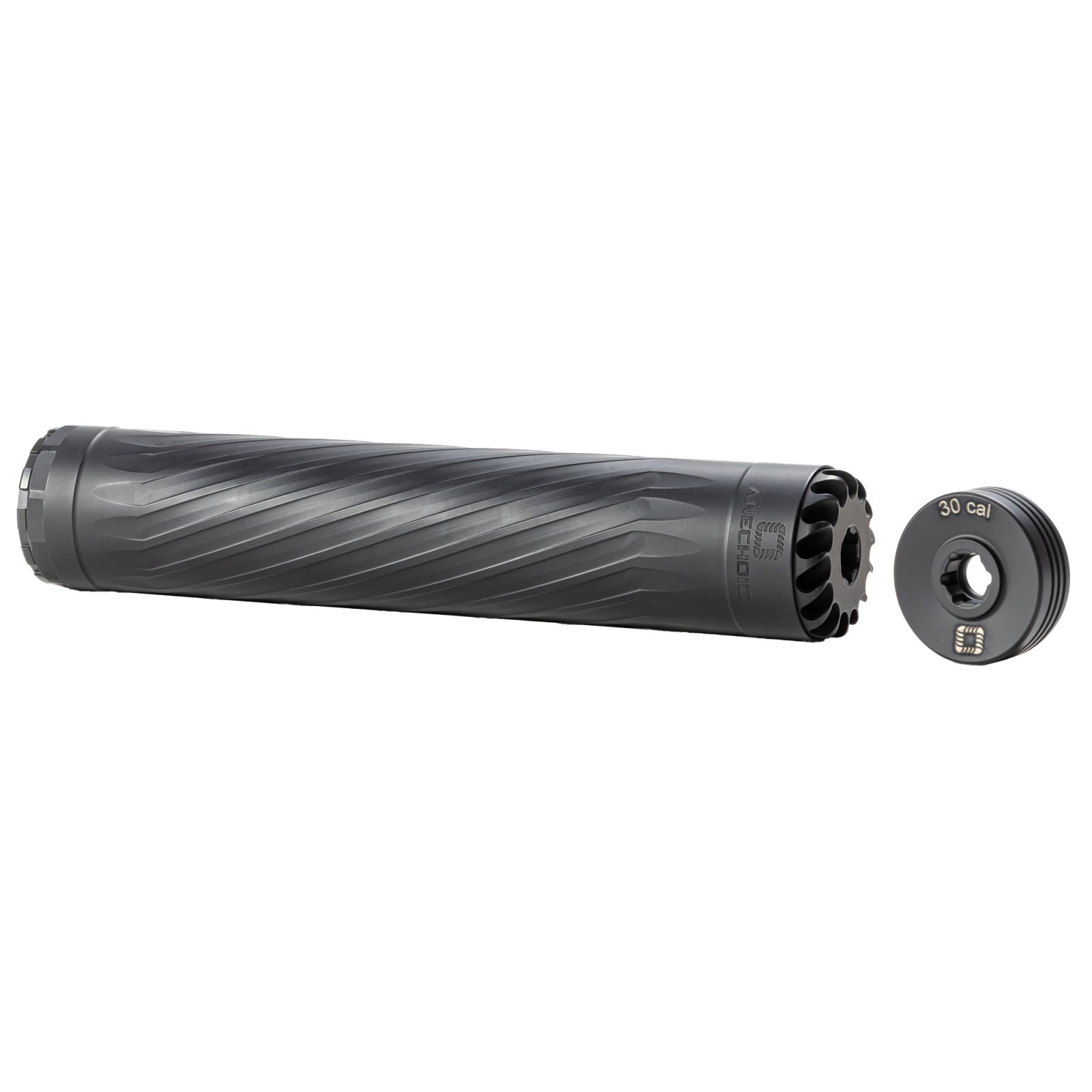 Anechoic X30LB Titanium Suppressor 22-30Cal 1.62" Black 5/8"x24