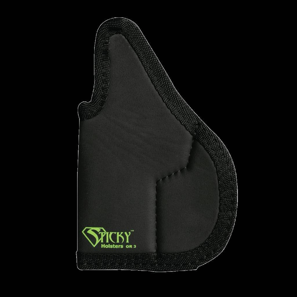 Sticky Holsters OR-3 Optics Ready IWB Holster Black Ambidextrous - Sticky Holsters - BLACK/GREEN
