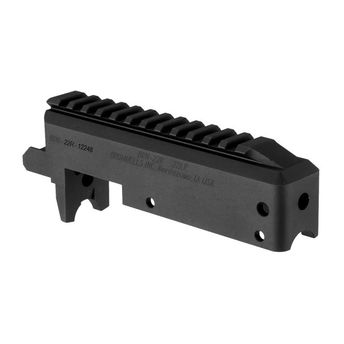 Brownells BRN-22 Stripped Receiver .22 LR Anodized Railed for Ruger 10/22 - Brownells - 22 LONG RIFLE