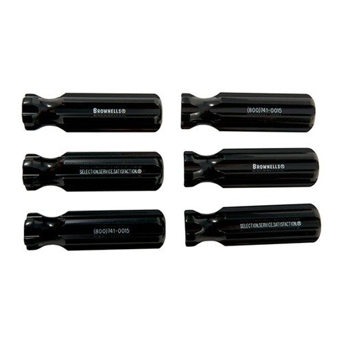 Brownells Molded Plastic Tool Handle L5 Model Black 6 Pack