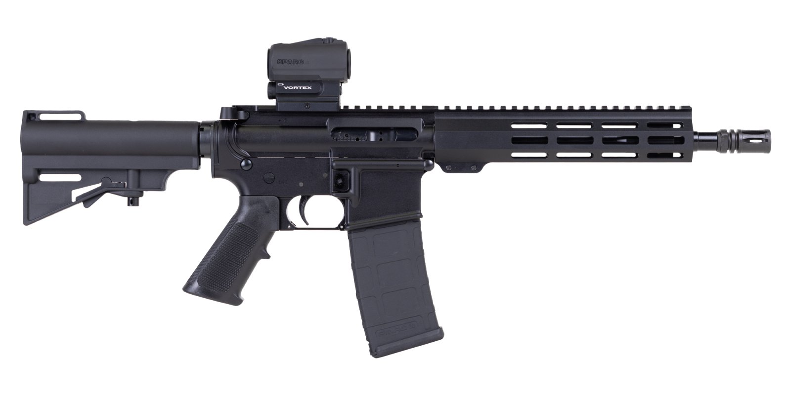 DPMS DP-15 SHORTACLE 5.56 10.5IN BARREL BLACK MLOK PISTOL W/ SPARC OPTIC DP51655230203