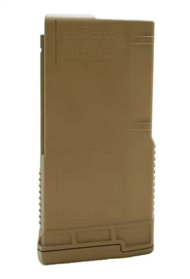 AMEND2 MOD A SR-25 7.62x51 20Rd Coyote Brown Polymer Magazine - AMEND2