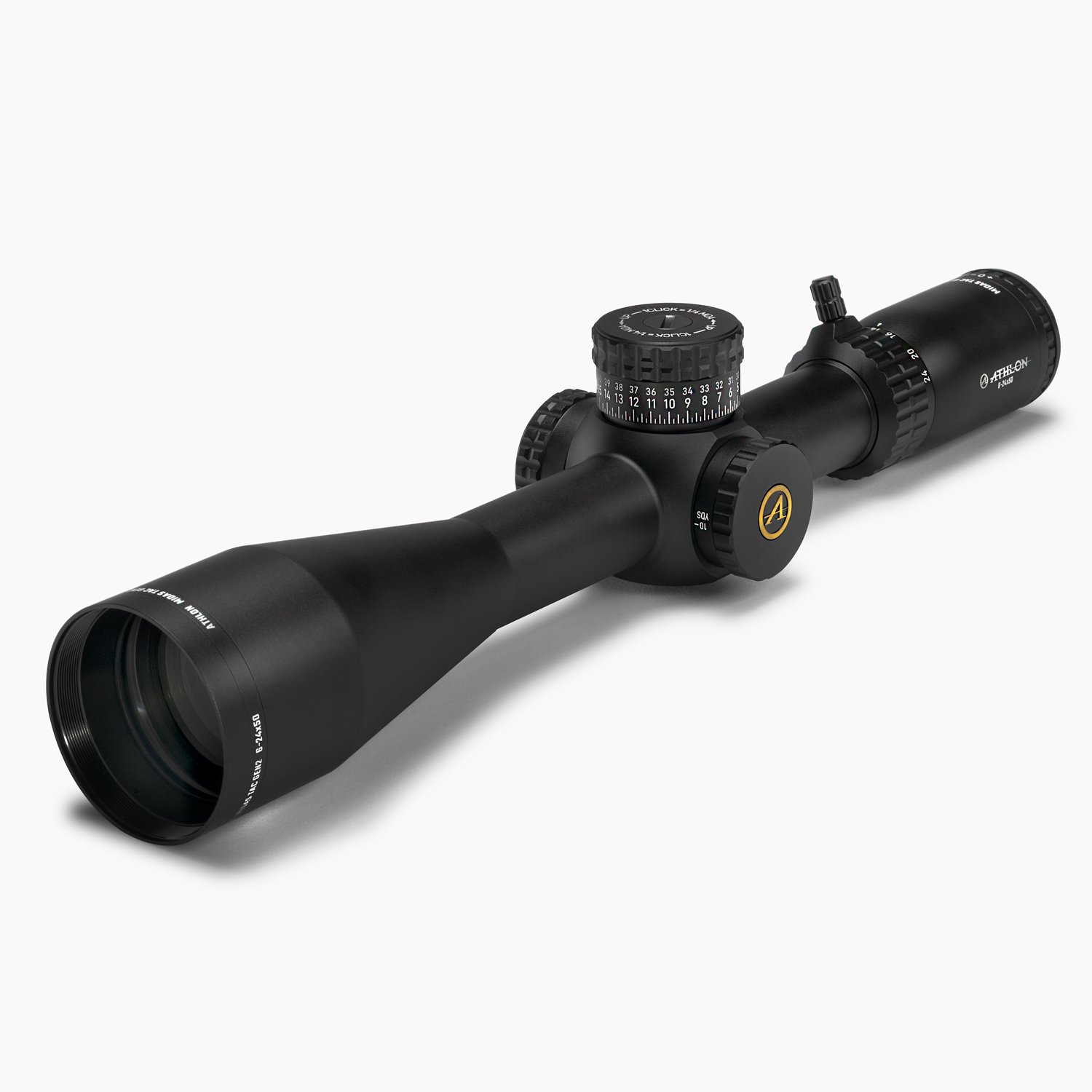 Athlon Midas TAC Gen2J 6-24x50 FFP 30mm APLR15 MOA Rifle Scope - Athlon
