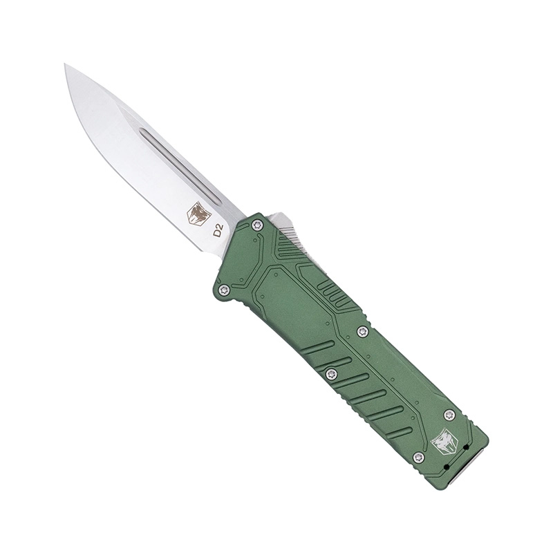 CobraTec ODGSFDNS Special Forces OTF Knife 3.25" D2 Steel Green - CobraTec Knives