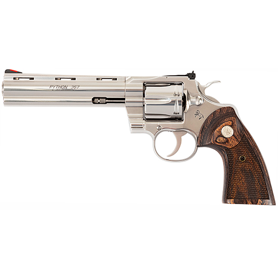 Colt ZPYTHONSP6WTS 357 Mag 6rd 6" SS Revolver Blem Walnut Grip