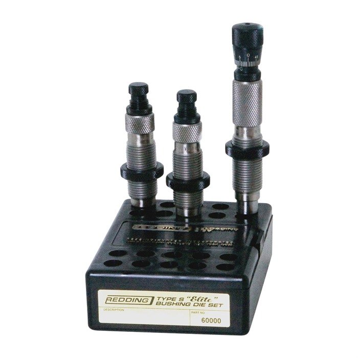 Redding 60132 6.5x55mm Swede Type-S Elite Bushing Die Set - Redding Reloading Equipment - 6.5 X 55 MM SWED