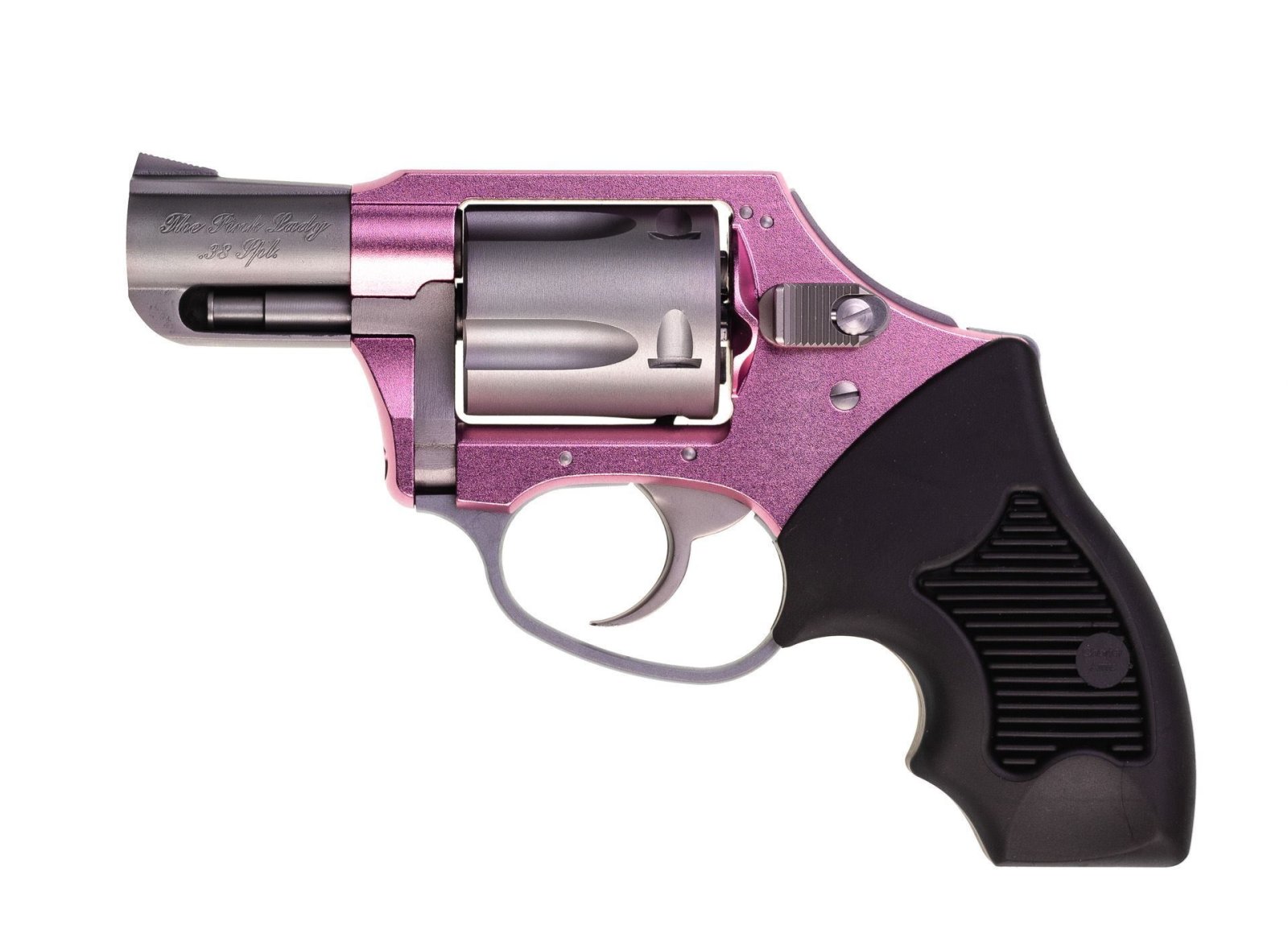 Charter Arms Pink Lady .38 Special DAO Revolver - 2" Stainless Barrel, Pink Aluminum Frame, 5-Round Capacity, 12oz Weight