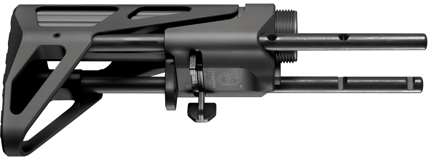 Maxim Defense MXM-47617 CQB Gen 7 Stock Black for AR-15 Mil-Spec Receivers