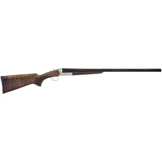 TriStar 38116 Bristol SxS 16 Gauge Shotgun: 28" Barrel, 3" Chamber, Nickel Finish, 24K Gold Inlay, Turkish Walnut Stock, 5 Beretta Choke Tubes - TriStar - 16 GAUGE