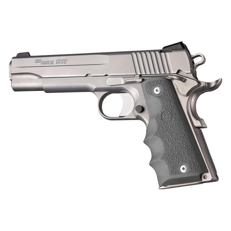 Buy Hogue 45002 Slate Grey Overmolded Rubber Grips w/ Finger Grooves 8.10 In online