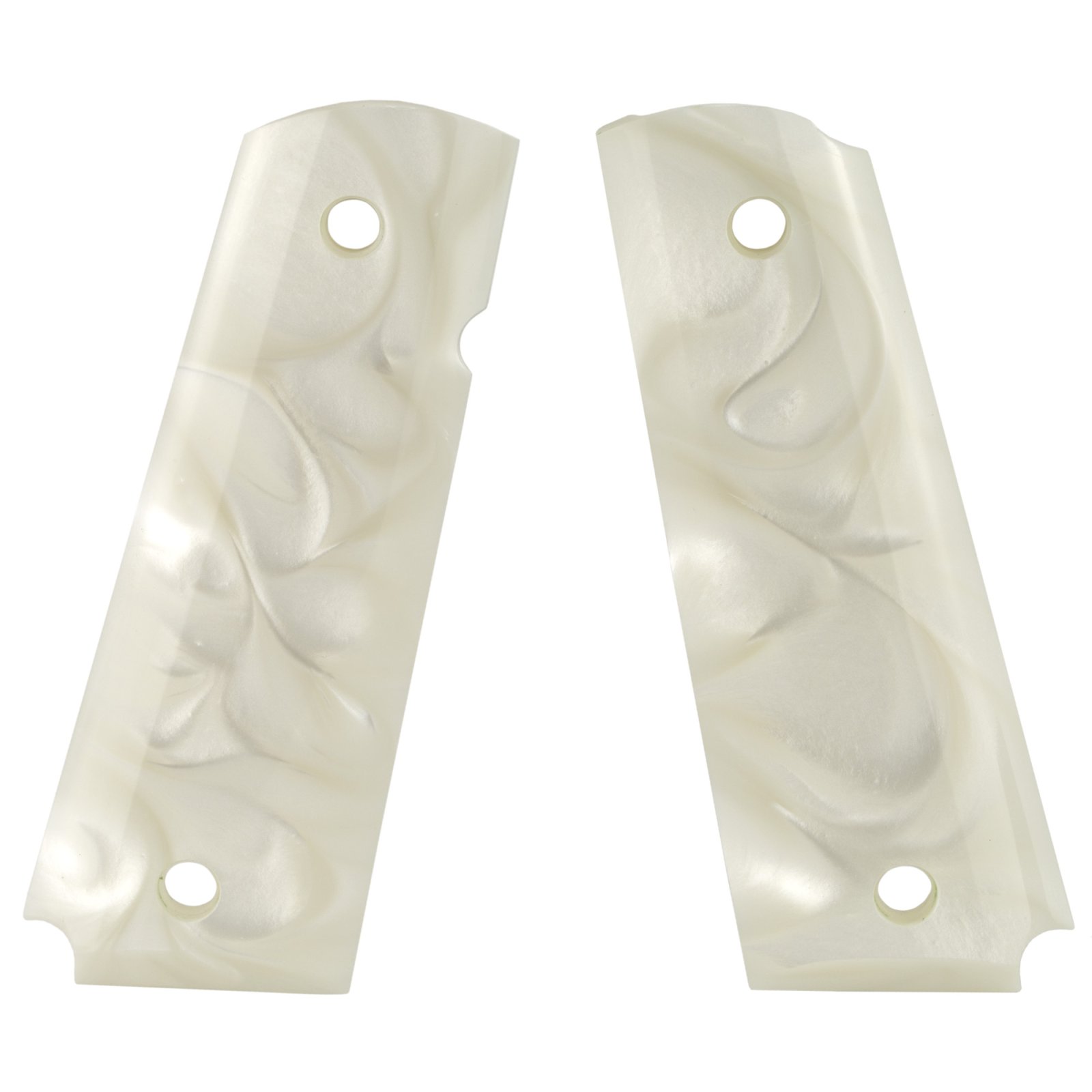 Hogue 1911 Government Polymer White Pearlized Grip Panels (45318)