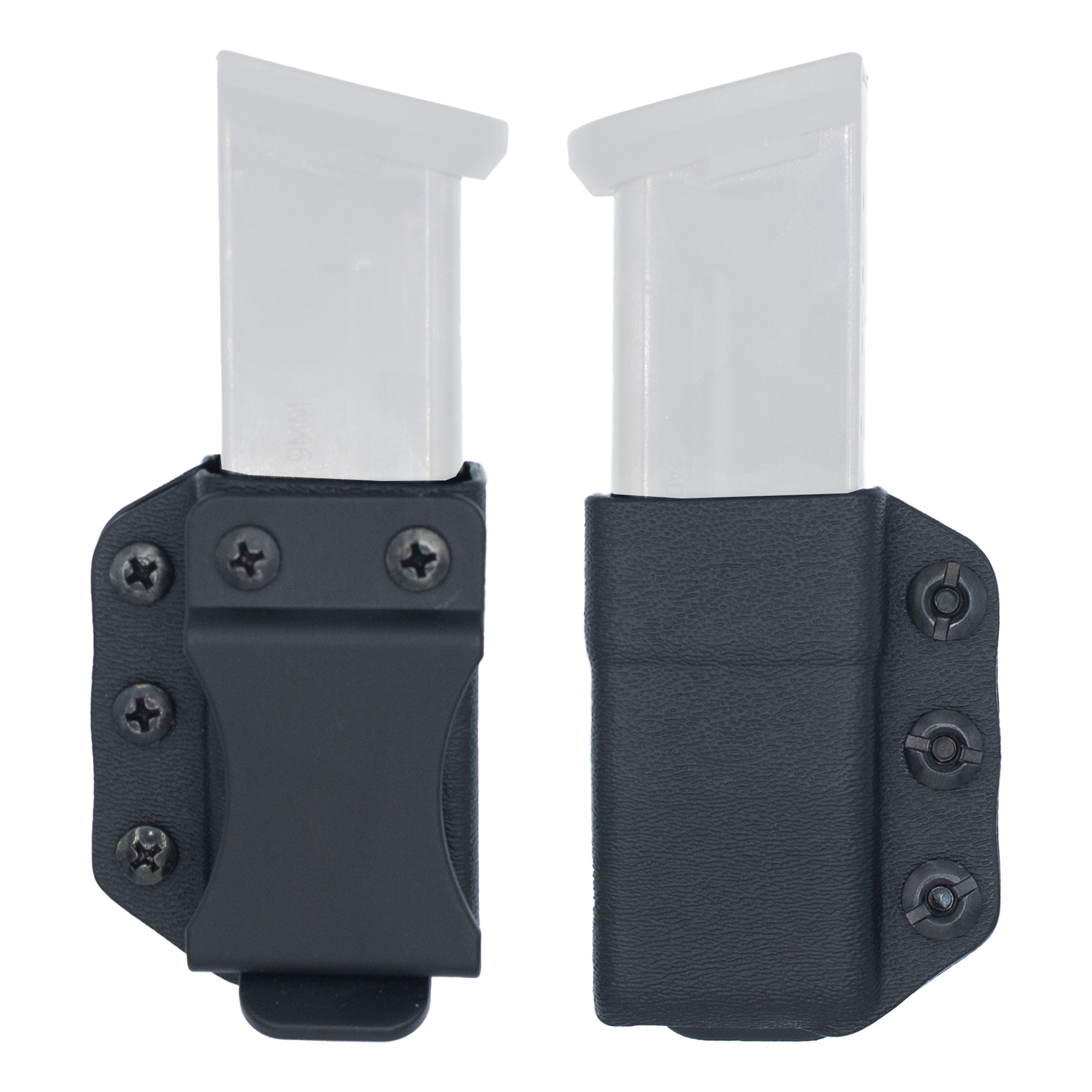 DeSantis A100KJJJZ Persuader Mag Pouch Double Stack IWB/OWB Black Kydex