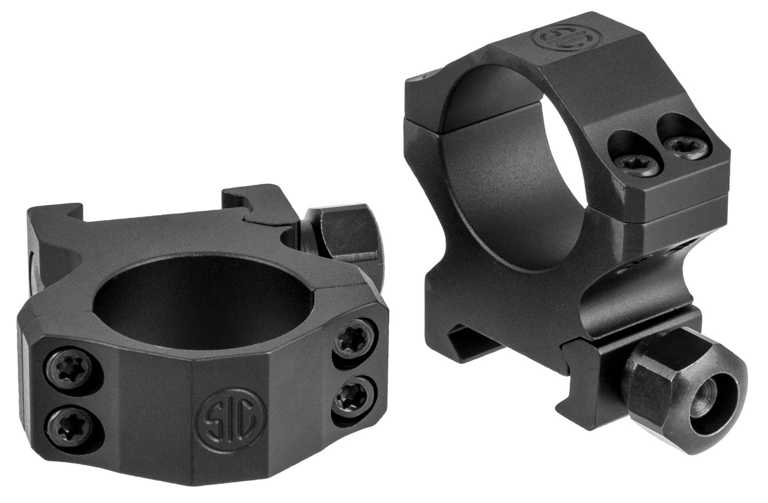 Buy SIG SAUER Alpha1 1in Medium Aluminum Black Hunting Scope Rings (SOA10020) online