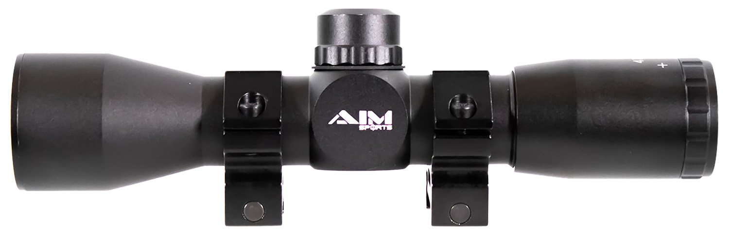Aim Sports JTM432B Tactical Compact Scope 4x32mm Mil-Dot Reticle Black