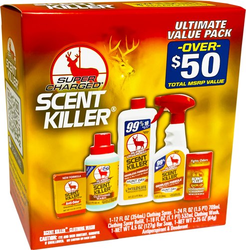 Wildlife Research 80661 Super Charged Scent Killer Pack, 5-Piece Set - Wildlife Research Center