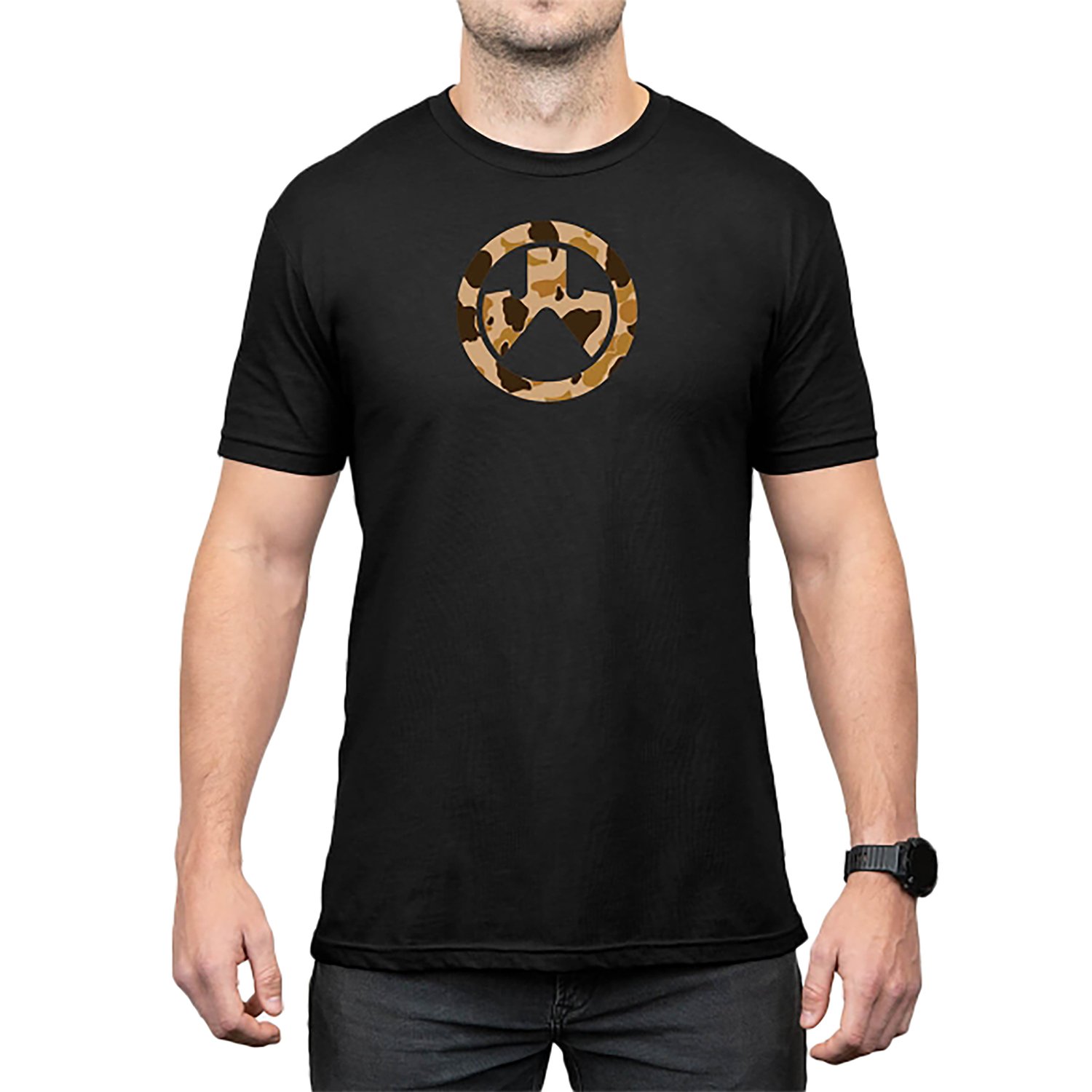 Magpul MAG1527-001-2XL Raider Camo Icon CVC Black Cotton/Polyester Short Sleeve 2XL - Magpul Industries - SHORT SLEEVE